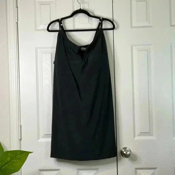 Aqua Green Women's High Neck Swim Dress One Piece Swimsuit UPF 50+ Size 24 - Picture 3 of 16